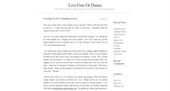 Desktop Screenshot of livefreeordance.com