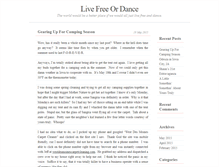 Tablet Screenshot of livefreeordance.com